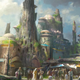 Concept art from the 2019 Star Wars themed lands coming to Disney. Image: Disney